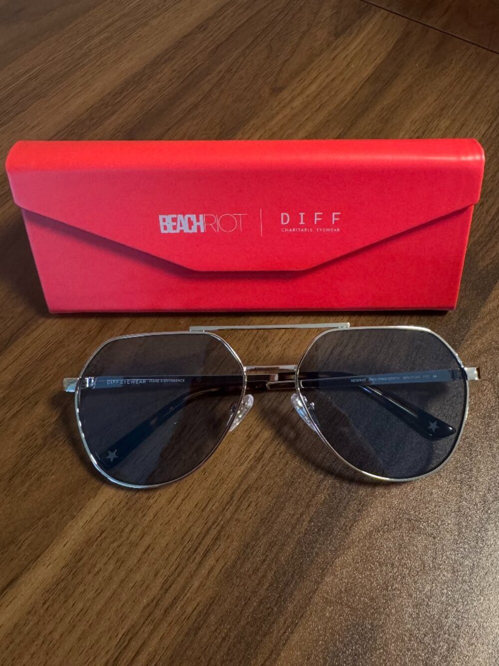DIFF x Beach Riot "The Reserve" Sunglasses – Blue Tint